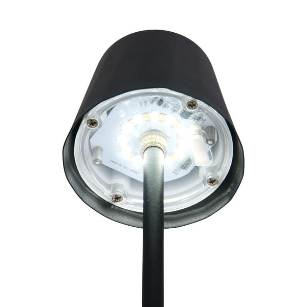 Veioză negru-mat LED cu abajur din metal (înălțime 21 cm) Diaz – Trio-image-4