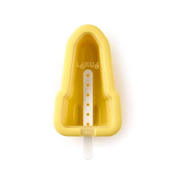 Formă din silicon pentru înghețată în formă de rachete Lékué Iconic, galben
