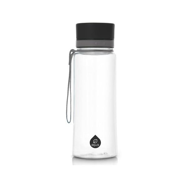 Sticlă din plastic reutilizabilă Equa Plain Black, 0,4 l