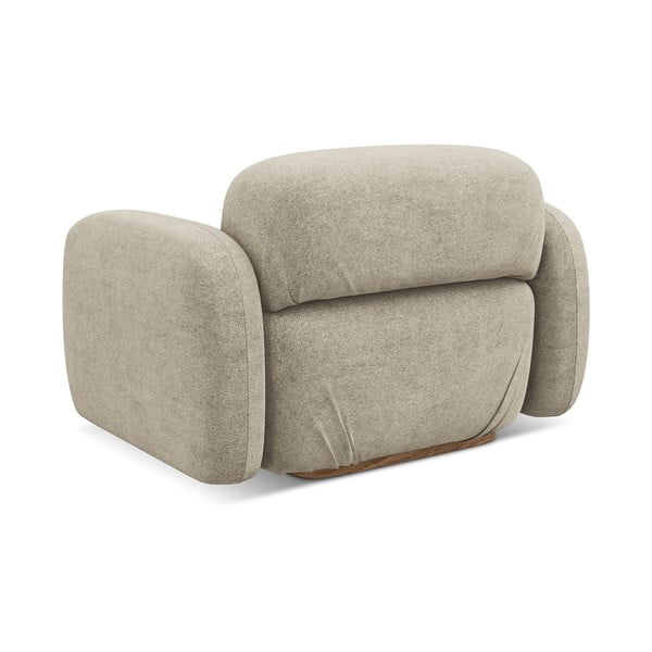 Modul pentru canapea modulară bej cu tapițerie din țesătură bouclé Ailani – Makamii-image-3