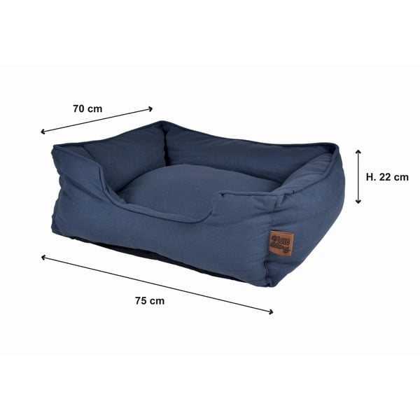 Pat pentru animale de companie albastru pentru câini 70x75 cm – Love Story-image-4