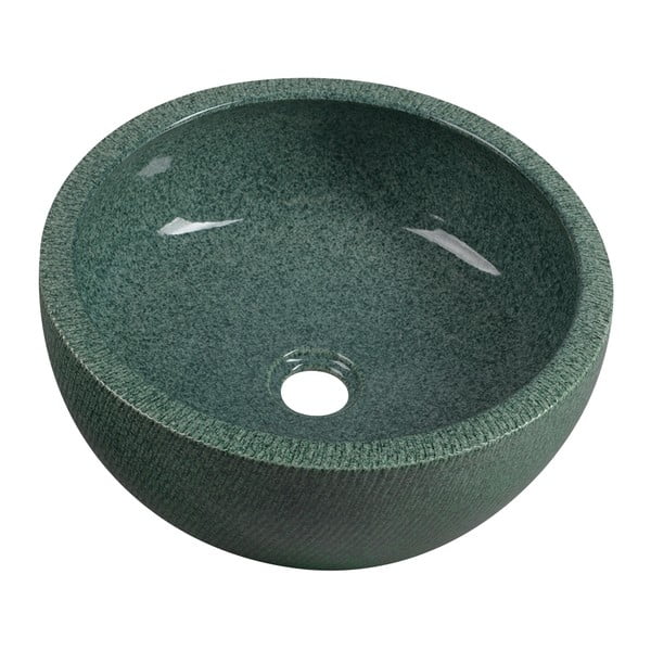 Chiuvetă verde rotundă din ceramică ø 42 cm Priori – Sapho-image-2