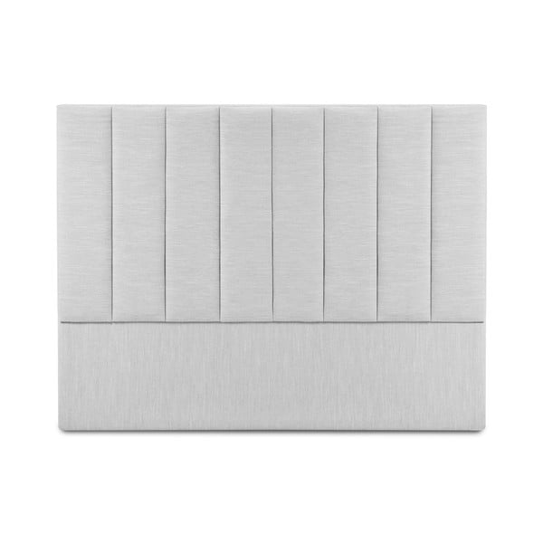 Tăblie de pat gri deschis tapițată 180x120 cm LA - Cosmopolitan Design
