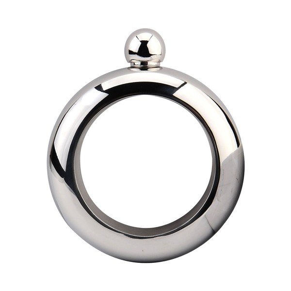 Ploscă din metal inoxidabil în formă de brățară Gift Republic Bracelet, 100 ml