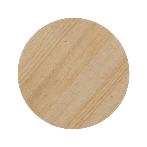 Măsuță de cafea în culoare naturală rotundă cu aspect de lemn de pin ø 60 cm Stick – Ixia-image-3