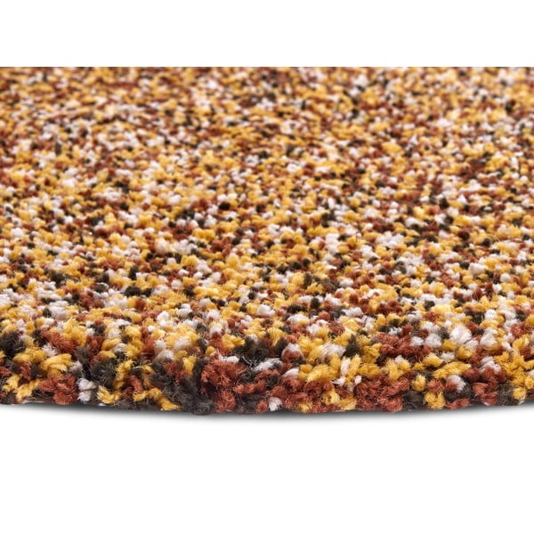 Covor în culoarea bronz rotund ø 160 cm Shag – Hanse Home-image-3