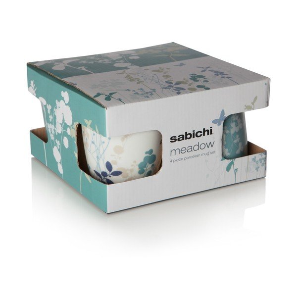 Set 4 căni din porțelan Meadow, 330 ml-image-3