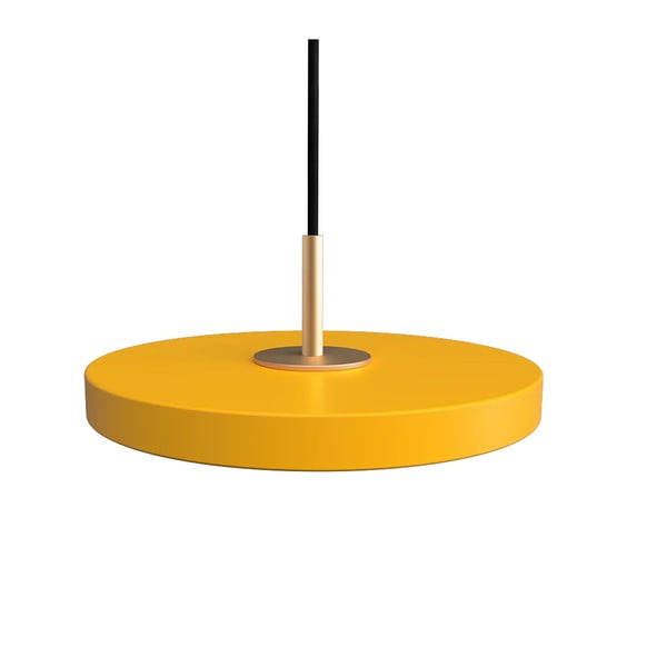Lustră galben ocru LED cu abajur din metal ø 15 cm Asteria Micro – UMAGE