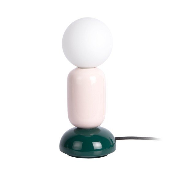 Veioză verde-închis/roz-deschis din ceramică (înălțime 27 cm) Firenze Tube – Leitmotiv
