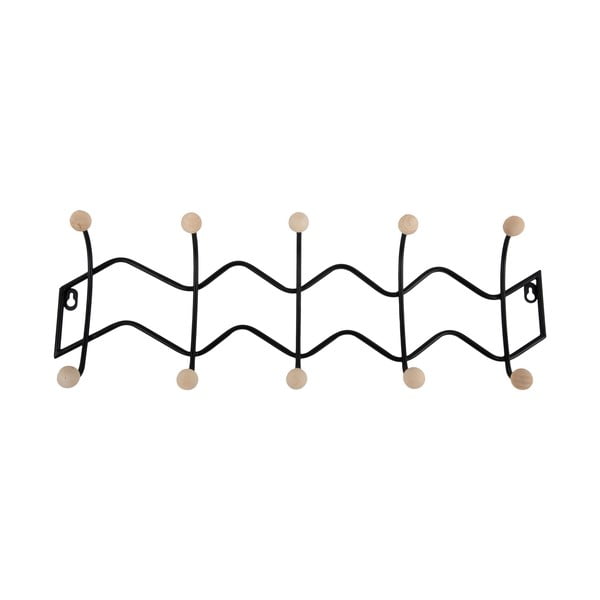 Cuier de perete negru din metal 61 cm Zig Zag – PT LIVING