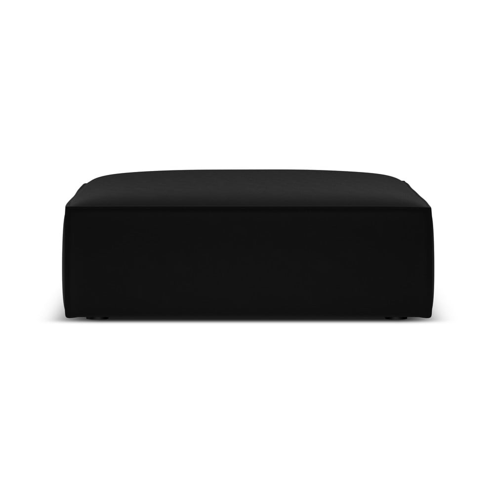 Taburet negru cu tapițerie din catifea Vanda – Mazzini Sofas