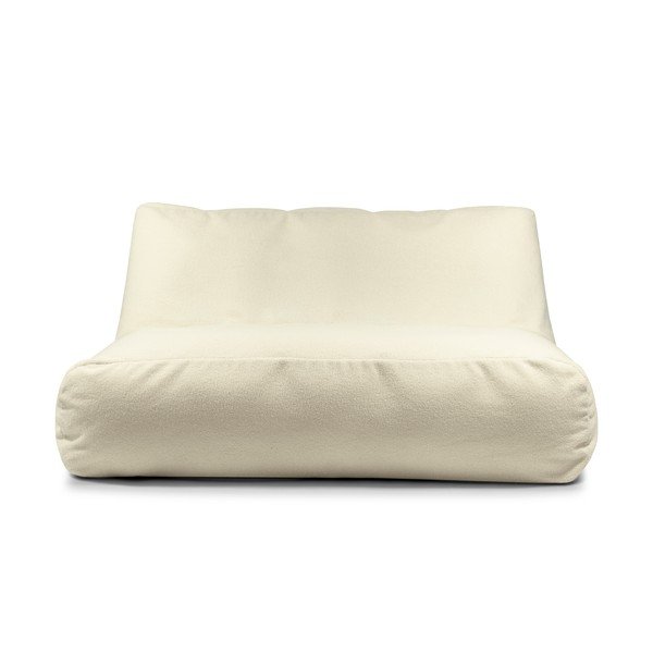 Fotoliu bean bag crem cu tapițerie din țesătură bouclé Sofa Tube 160 – SLOWDOWN-image-2