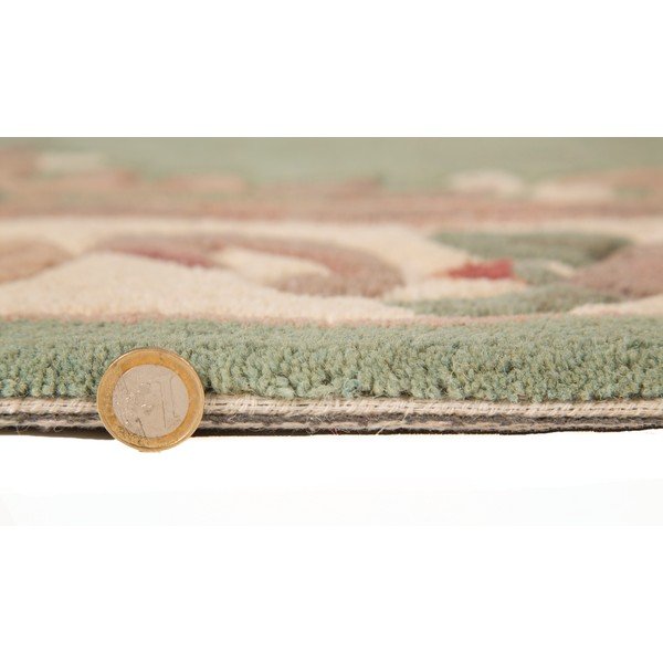 Covor din lână Flair Rugs Aubusson, 67 x 127 cm, verde-image-4