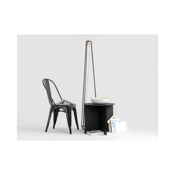 Masă auxiliară Custom Form Oli, ⌀ 50 cm, negru-image-3
