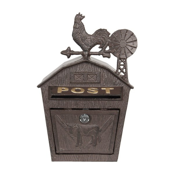 Cutie poștală din fier Clayre & Eef, înălțime 38 cm