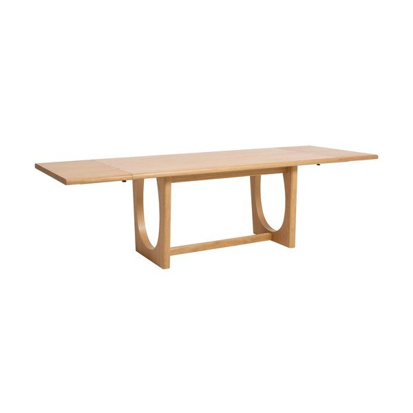 Masă de dining extensibilă cu aspect de lemn de stejar 95x180 cm Flow – Unique Furniture-image-3