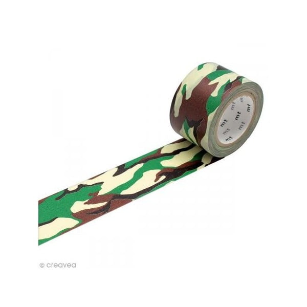 Bandă adezivă Washi Tape MT Masking Tape Camouflage