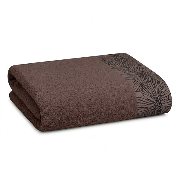 Prosop maro din bumbac din frotir 50x100 cm Valencia – My House