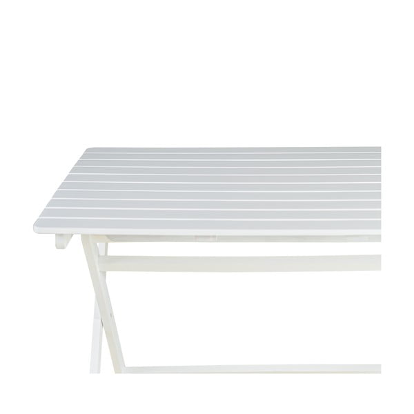 Masă de grădină din lemn de acacia Bonami Essentials Natur, 88 x 114 cm, alb-image-4