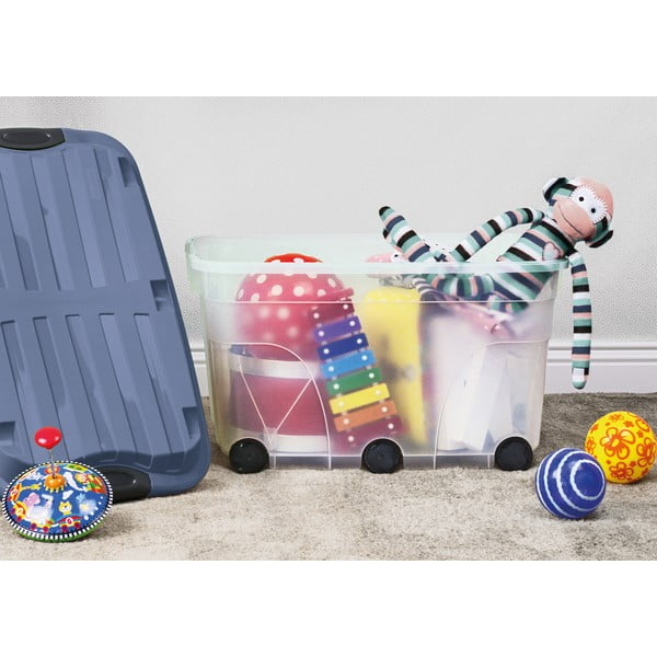 Cutie de depozitare din plastic cu capac Roller – Rotho-image-2