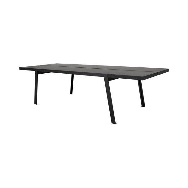 Masă din lemn Canett Aspen, 240 cm, negru-image-1