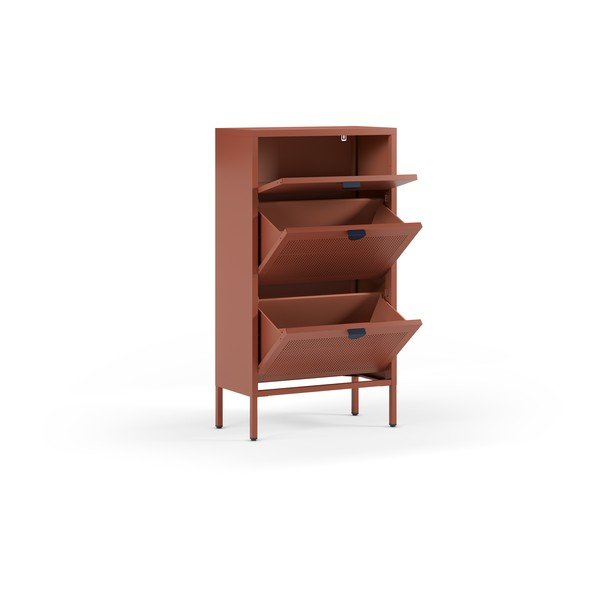 Pantofar teracotă din metal 60x110x30 cm Sayla – Marckeric-image-3