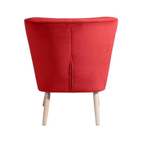Fotoliu Max Winzer Neele Velvet, roșu-image-4