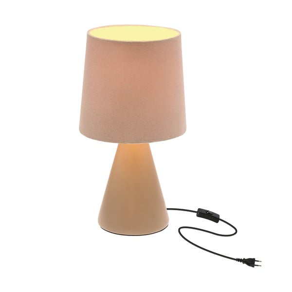 Veioză bej cu abajur textil (înălțime 24,5 cm) Satti – Candellux Lighting-image-2