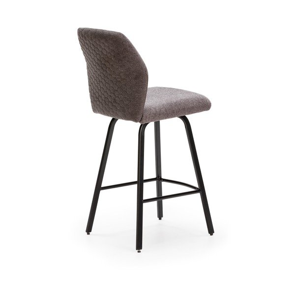Scaune de bar gri-închis 4 buc. 65 cm Bei – Marckeric-image-4