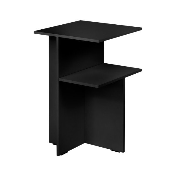 Noptieră neagră cu rafturi Atik – noo.ma-image-3