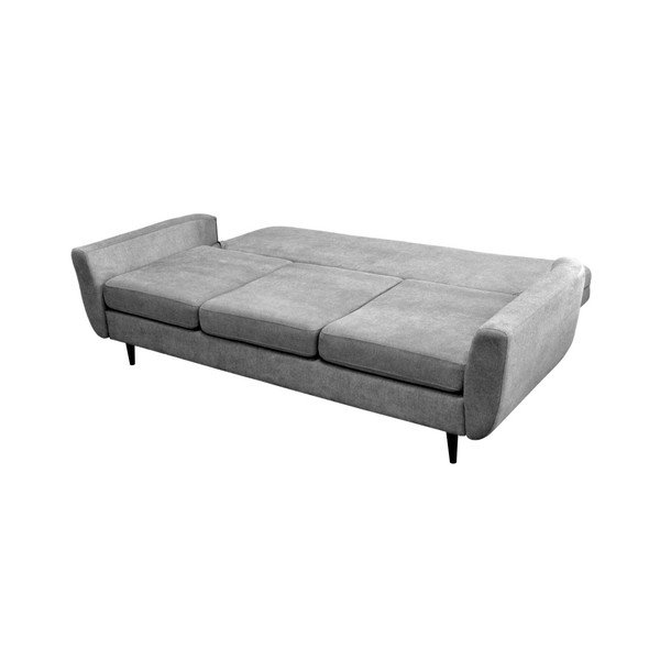 Canapea extensibilă cu 3 locuri Mazzini Sofas Jasmin, gri-image-4