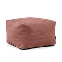Fotoliu bean bag cărămiziu cu tapițerie din catifea reiată Softbox MooG – SLOWDOWN