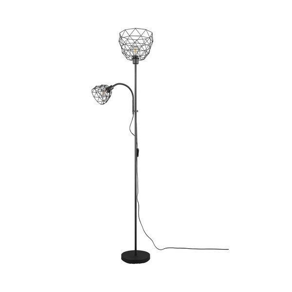 Lampadar negru cu abajur din metal (înălțime 180 cm) Haval – Trio-image-4