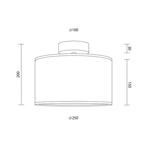 Plafonieră cu model triunghiular Sotto Luce Taiko, ⌀ 25 cm, alb-image-3