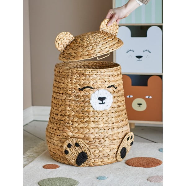 Coș de jucării pentru copii în culoare naturală din zambilă de apă ø 40x57 cm Timone – Bloomingville Mini-image-2