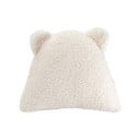 Pernă decorativă pentru copii crem cu tapițerie din țesătură bouclé Bear – Wigiwama