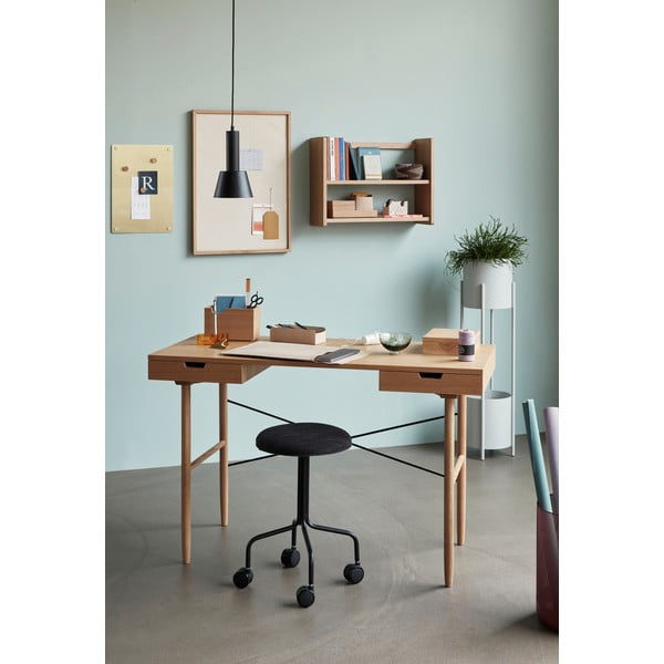 Organizator de birou din piele Studio – Hübsch-image-2