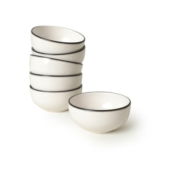 Boluri mici albe 6 buc. din ceramică – Hermia