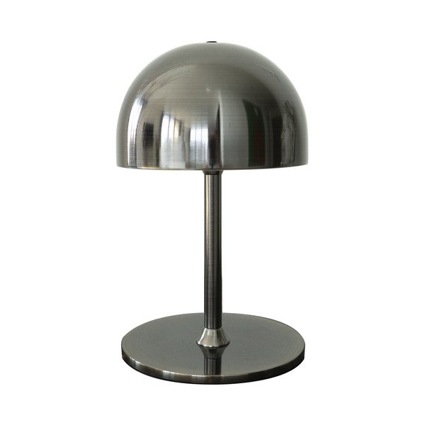 Veioză gri închis LED cu control prin telecomandă cu abajur din metal (înălțime 22 cm) Tim – Sirius