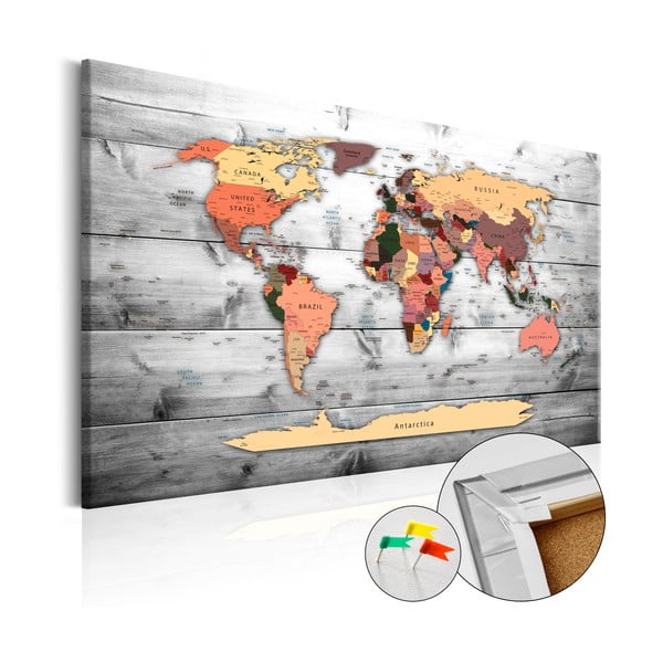 Hartă decorativă a lumii Artgeist Direction World 90 x 60 cm