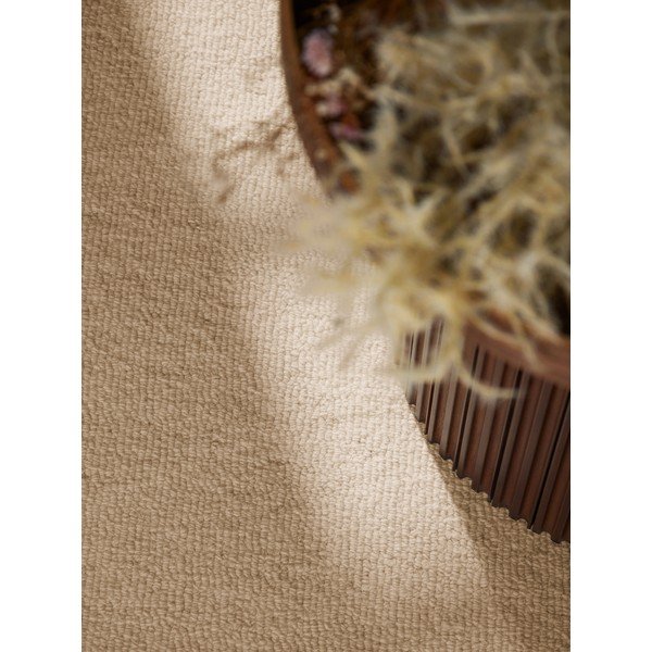 Covor în culoare naturală țesut manual rotund din lână ø 160 cm Puristic Knots – Elle Decoration-image-3