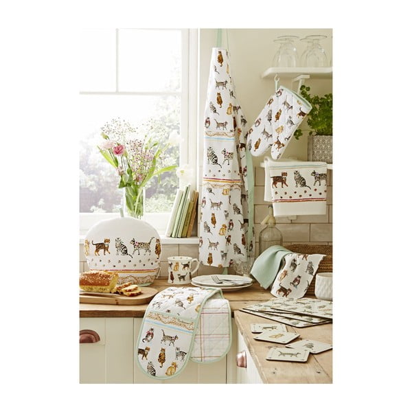 Set 3 prosoape de bucătărie din bumbac Cooksmart ® Cats on Parade-image-4