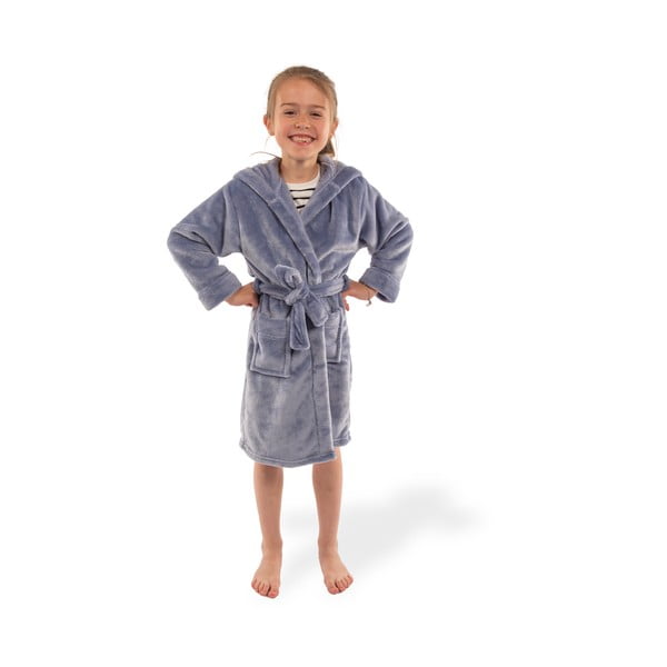 Halat pentru copii albastru din micropluș/cocolino Delux – Tiseco Home Studio-image-2