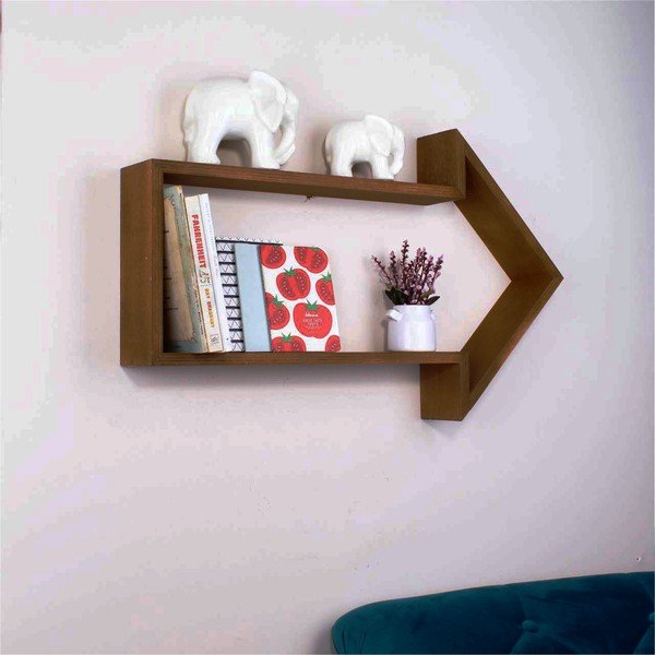Raft de perete din lemn North Carolina Scandinavian Home Decors Triangle Arrow L