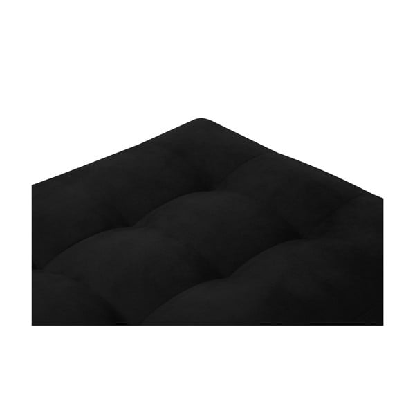 Taburet din catifea Milo Casa Santo, negru-image-4