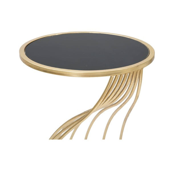 Măsuță auxiliară rotundă cu blat din sticlă ø 35 cm Flush – Mauro Ferretti-image-4