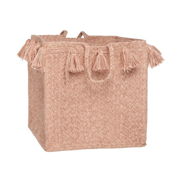 Cutie depozitare din bumbac Nattiot, Ø 25 cm, roz