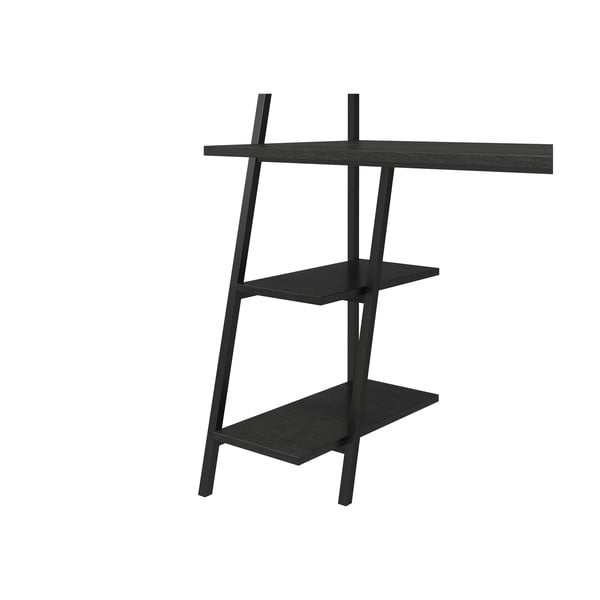 Birou de perete cu blat cu aspect de lemn de stejar 51x111 cm Bushwick – Novogratz-image-3