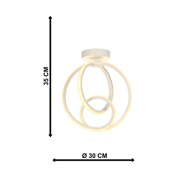 Plafonieră albă LED din metal Neo – Squid Lighting-image-4