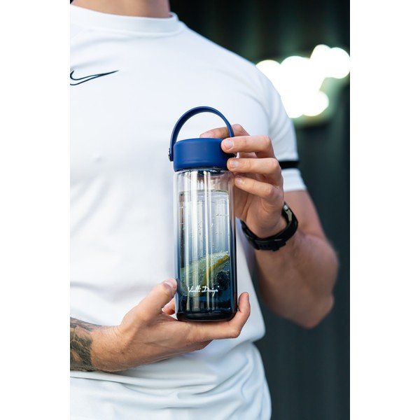 Sticlă albastră din sticlă 350 ml Fuori – Vialli Design-image-1